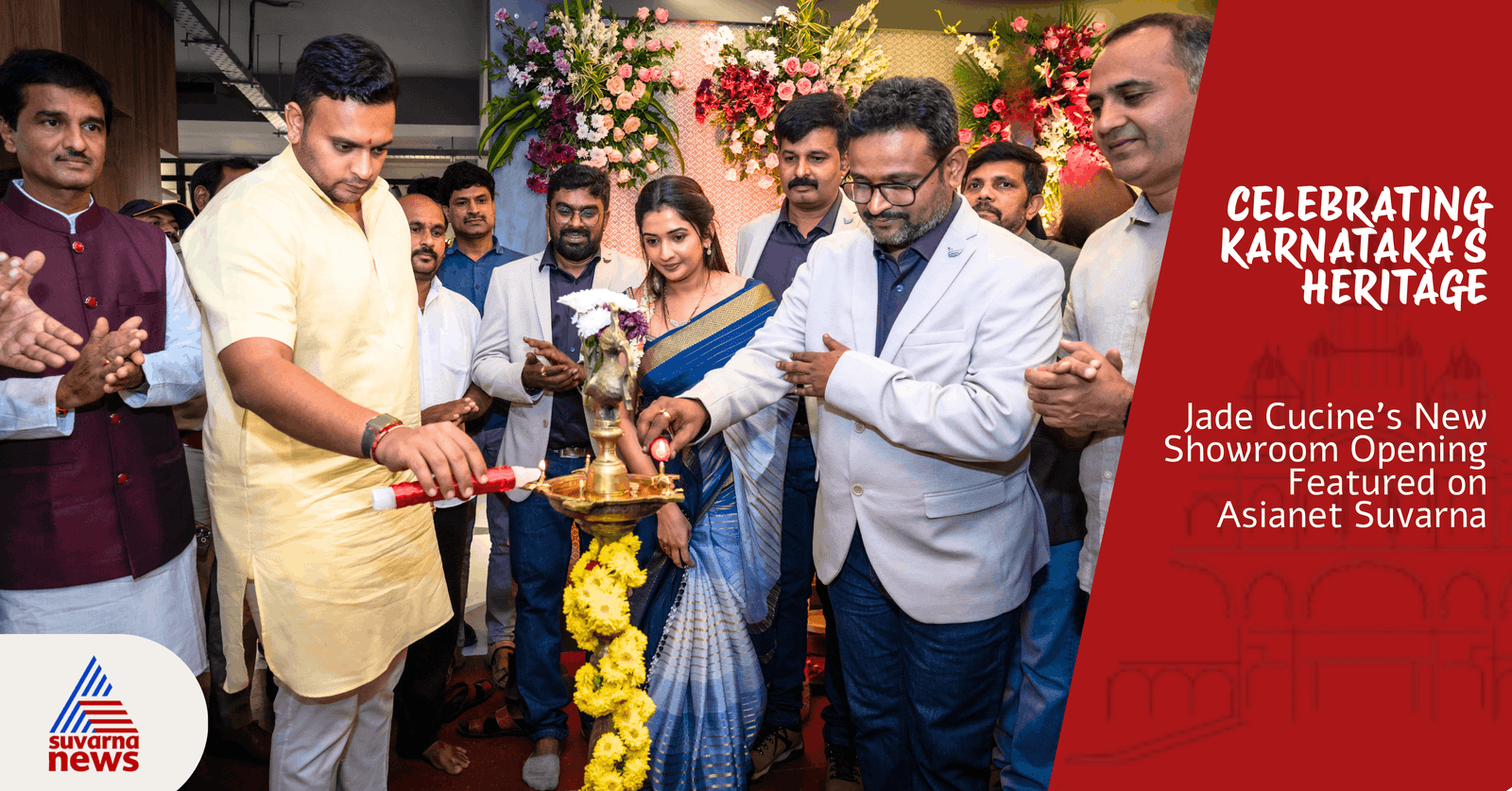 CELEBRATING KARNATAKA’S HERITAGE: JADE CUCINE’S NEW SHOWROOM OPENING FEATURED ON ASIANET SUVARNA